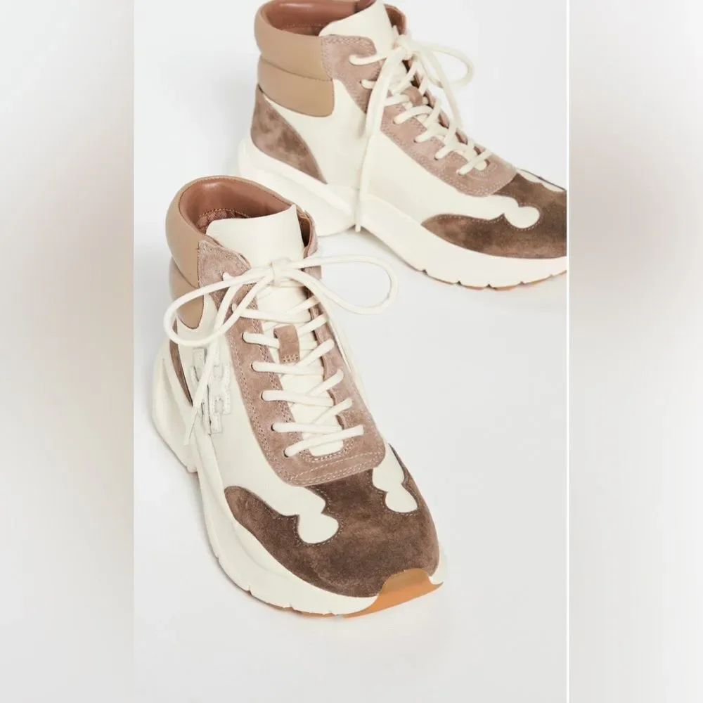 Tory‎ Burch Good Luck Hiker, Cream/Oakwood, Style 83840